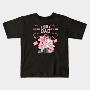 SUPER DAD HERO Kids T-Shirt